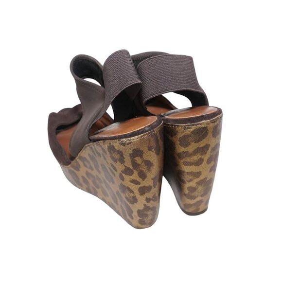 Donald J. Pliner LEEE Leopard Wedge Sandals, Size 6 - Picture 3 of 8